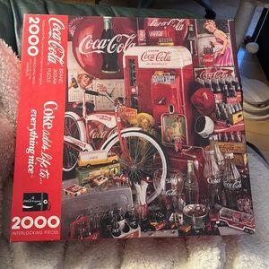 Coca Cola Retro Puzzle - Red and White